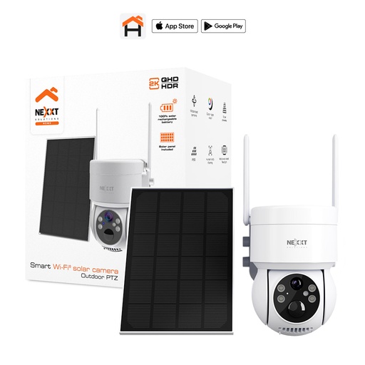 Cámara PTZ Nexxt con panel solar